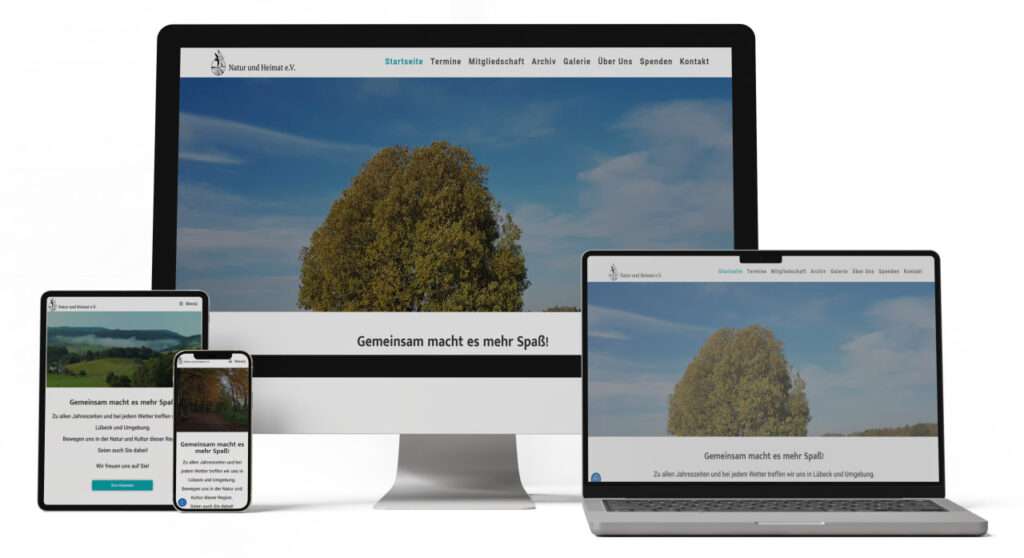 Webdesign Lübeck SEO Lübeck Northbay Digital & Design Natur und Heimat e.V. - Referenzen