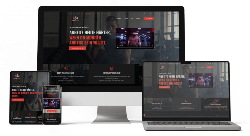 Webdesign Lübeck SEO Lübeck Northbay Digital & gymshab.de Design