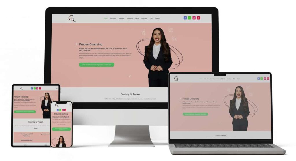 Webdesign Lübeck SEO Lübeck Northbay Digital & Design Mockup_Anna_Gottfried_Coaching