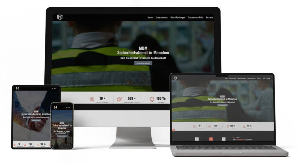 MDM Sicherheitsdienst webdesign Northbay Digital 6 Design