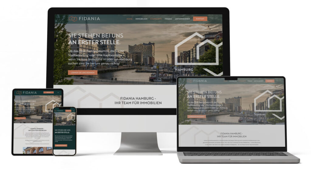 Webdesign SEO Lübeck Northbay Digital & Design fidania-hamburg.de Webdesign Agentur