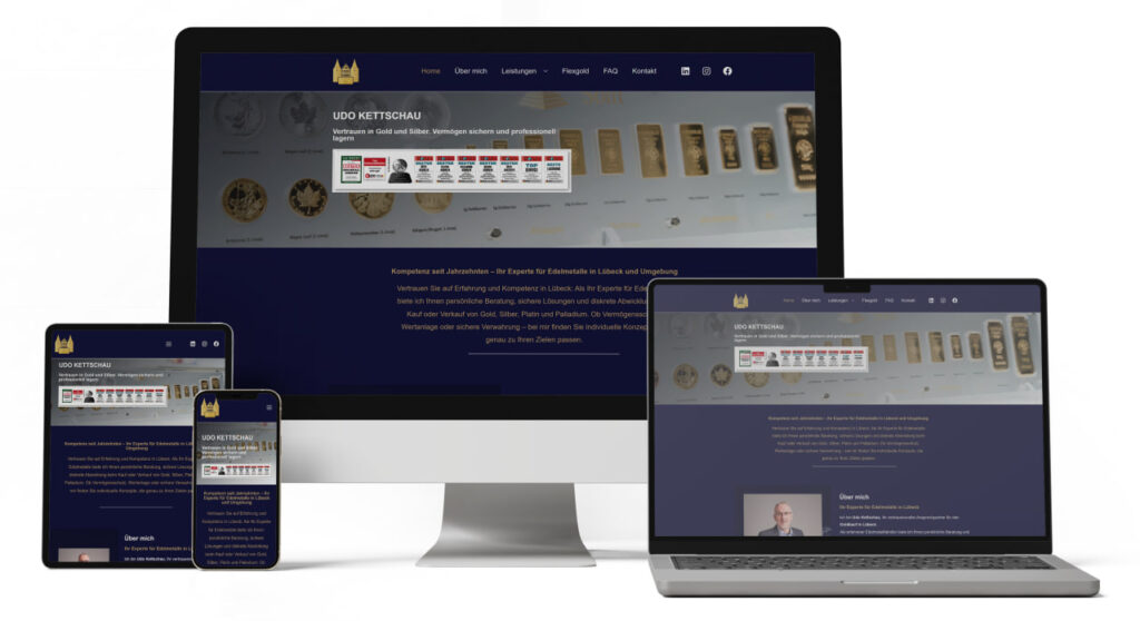 Webdesign SEO Lübeck Northbay Digital Design Agentur edelmetalle-luebeck.de