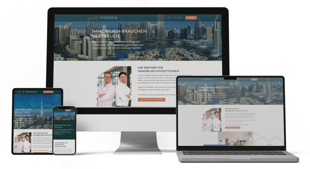 Webdesign SEO Lübeck Northbay Digital & Design MockUp - Fidania Emirate