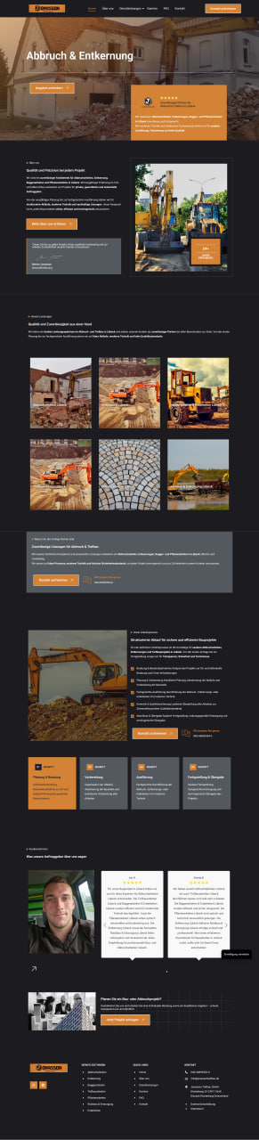 Webdesign SEO Lübeck Northbay Digital Design Agentur tiefbau-jonasson.de