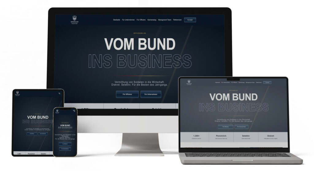 offiziere.eu Webseite Referenz von Northbay Digital & Design Agentur in Lübeck