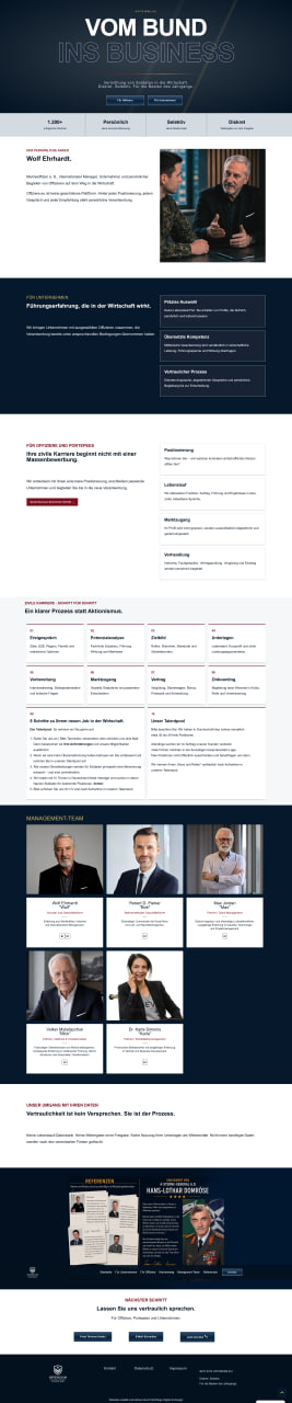 offiziere.eu Webseite Referenz von Northbay Digital & Design Agentur in Lübeck