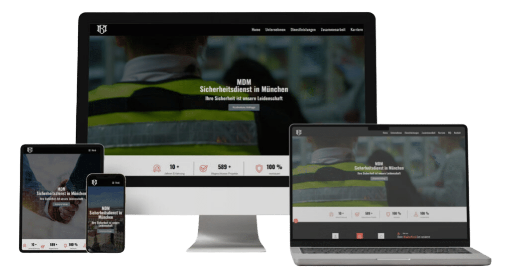 Webdesign und SEO Lübeck Referenz MDM Sicherheitsdienst