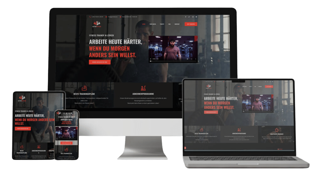 Webdesign und SEO Lübeck Referenz GymShab