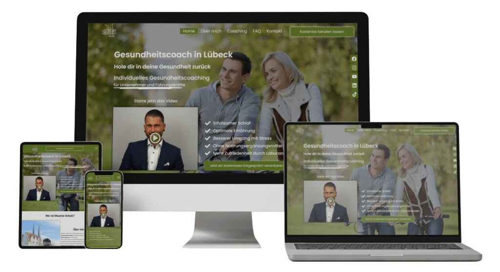 Webdesign und SEO Lübeck Referenz Mehr Performance Gesundheitscoach