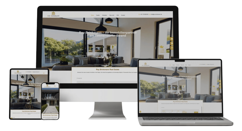 Webdesign und SEO Lübeck Referenz Roy Brinkmann Immobilienmakler