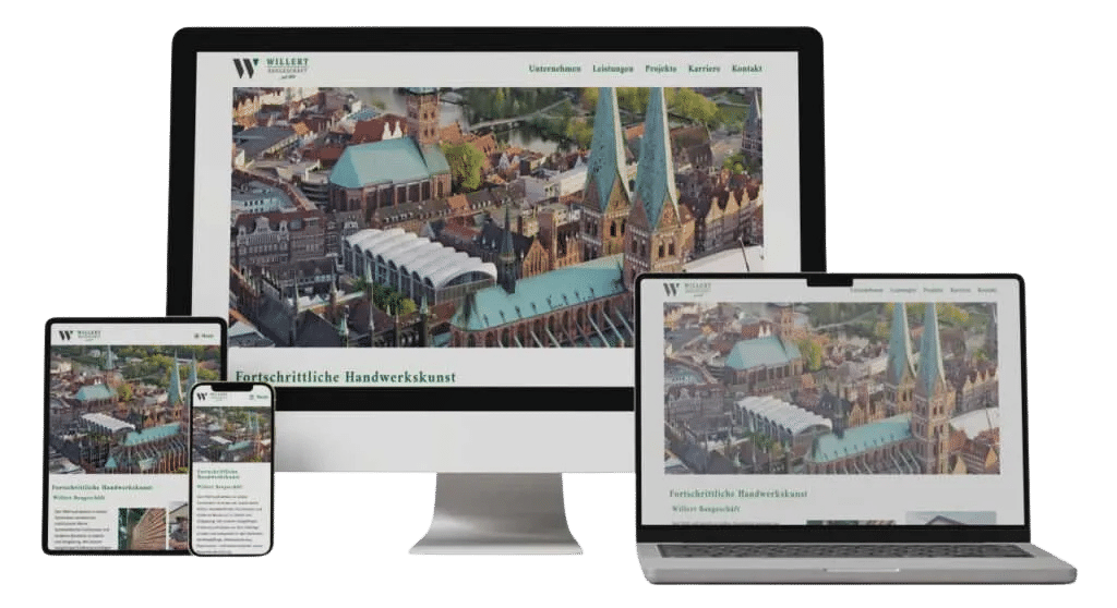 Webdesign und SEO Lübeck Referenz Willert Baugeschäft GmbH