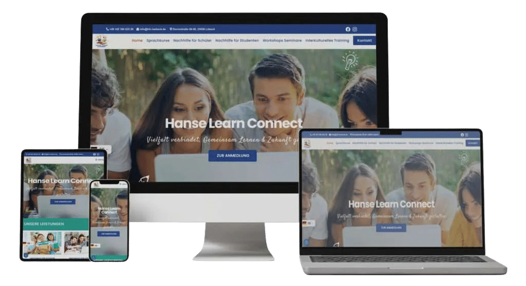Webdesign und SEO Lübeck Referenz HLC – Hanse Learn Connect